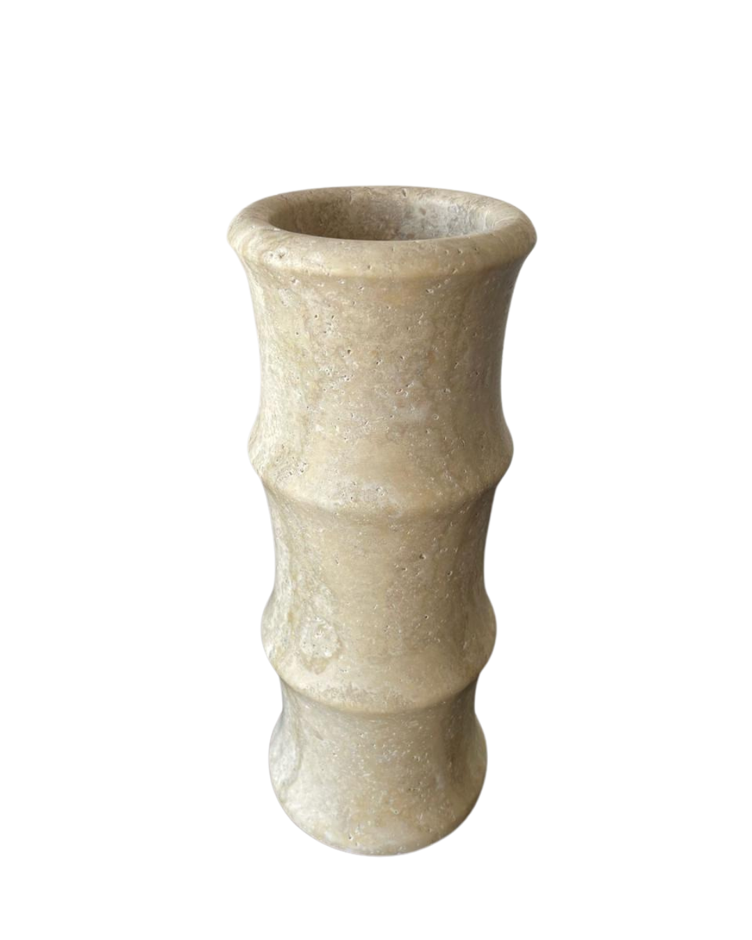 Bamboo Vase Travertine