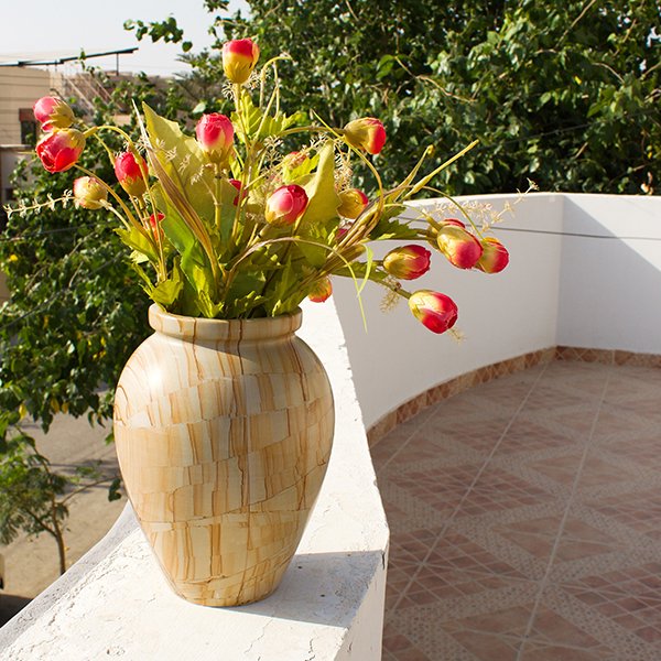 Luna Vase Teak
