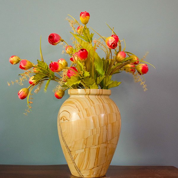 Luna Vase Teak