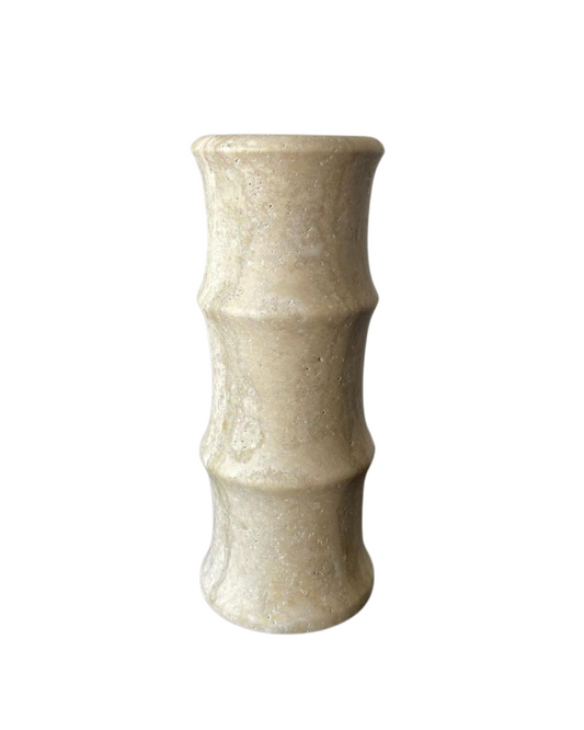 Bamboo Vase Travertine